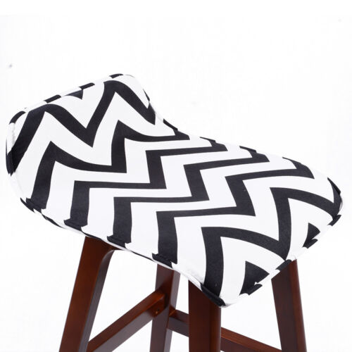 Set Di 2 Moderno Lo Retro Legno Zig Zag Sgabello Da BAR - 28.5 " Contemporanea - Foto 2 di 4