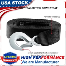 PAL 2"x20' Heavy Duty Winch Strap w/ Hook for Large Boat Trailer 10000 Lbs Max