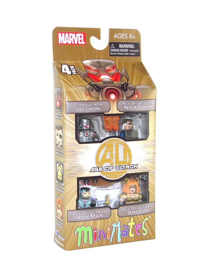 Marvel Minimates Age Of Ultron Caja Set Conquistador Nick Fury Iron Man Angel Nuevo Foto 2 de 4