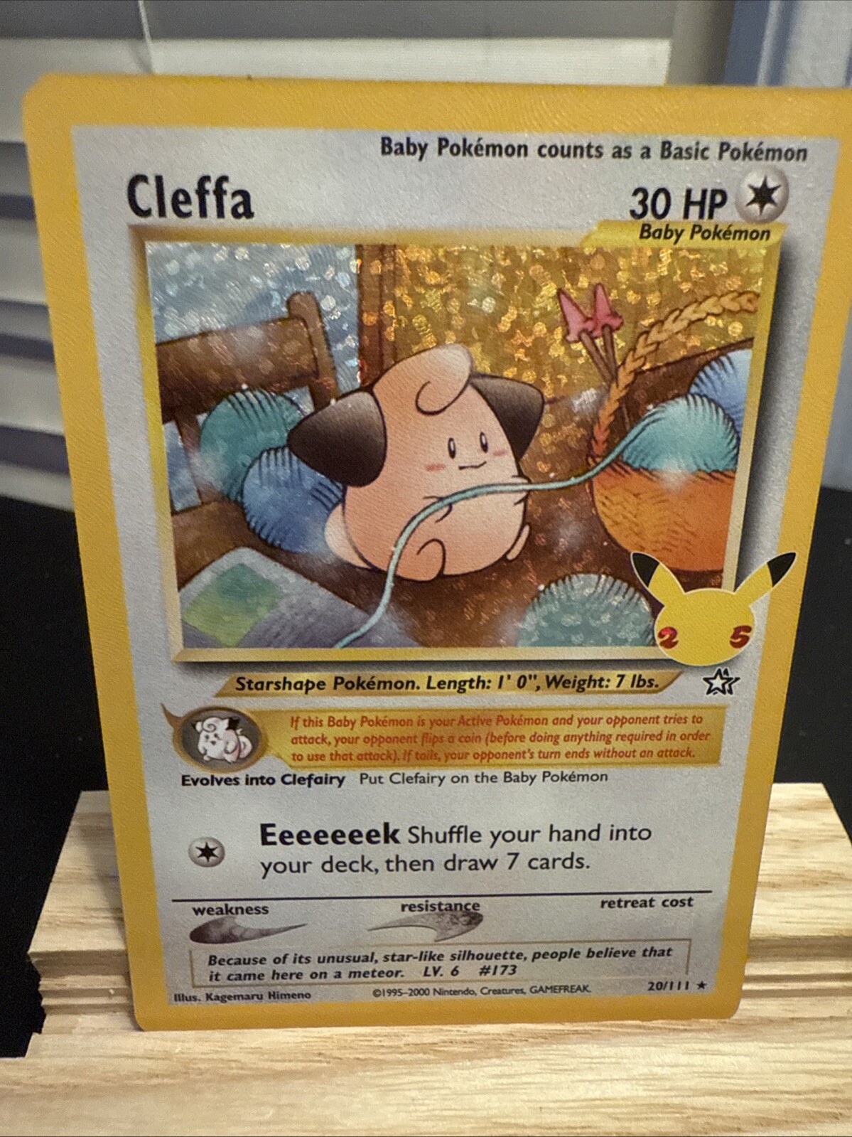Pokemon Tcg Cleffa 20/111 Celebrations: Classic Collection Holo NM