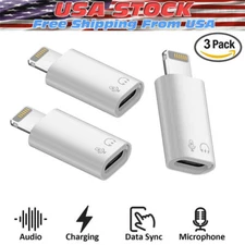3*USB Type C Female to iOS Male Adapter For iPhone 14/13/12/11/XR/XS/SE 3