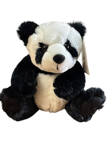 8" Animal Den Panda Bear Stuffed Plush NEW WITH TAGS