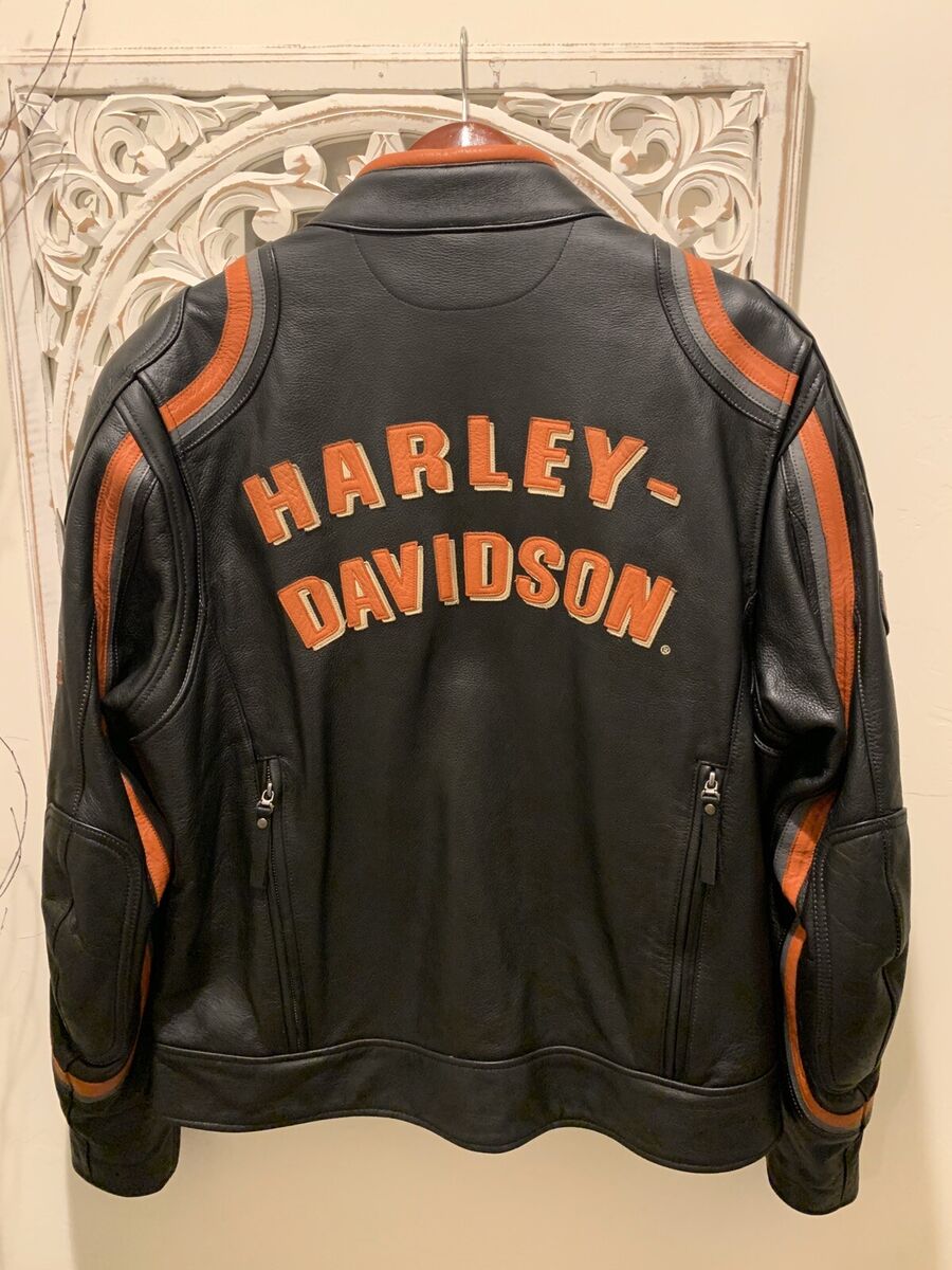 Harley Davidson ORIGIN Leather Jacket XL With Armor 97113 Harley Davidson ORIGIN Leather Jacket XL With Armor 97113