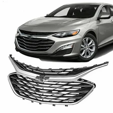 New Chrome Front Upper+Lower Grille For Chevrolet Malibu 2019 2020 3PCS