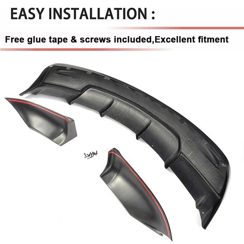 Carbon Fiber Rear Bumper Diffuser Lip Body Kit for Tesla Model S Sedan 2016-2019 - Picture 9 of 11