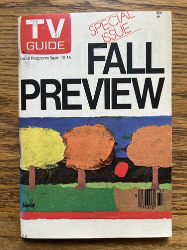 NY METRO EDITION TV Guide Fall Preview Special Issue, Sept 10-16, 1977 NO LABEL