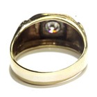 14k yellow gold .55ct SI1 J-K diamond mens solitaire band ring 6.1g gents — photo 6