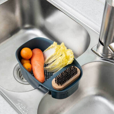 Kitchen Sink Drain Basket Fruit Vegetable Wet Garbage Residue Filter Sponge Tool Ebay