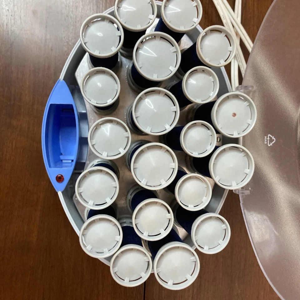 Remington Care Setter KF 201 **Sin clips** icónicos rodillos calientes de terciopelo azul probados Foto 4 de 4