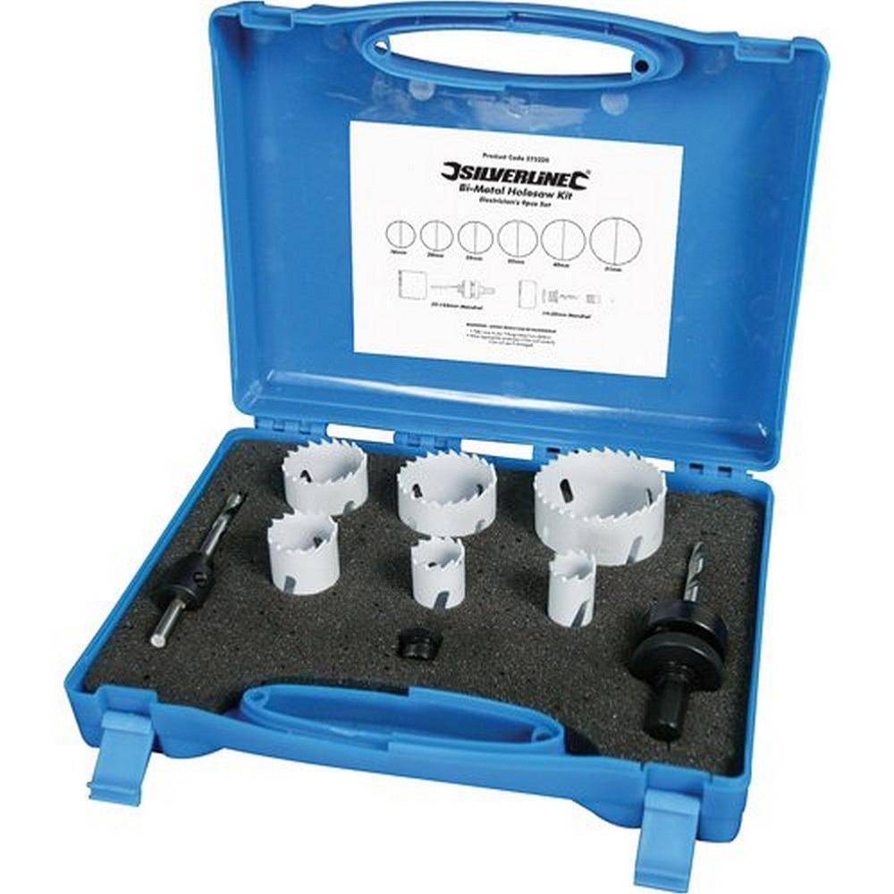 Scie cloche bi-métal coffret électricien 9 pièces contre l'usure