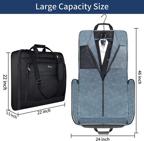 Garment Bags Large Suit Travel Bag for Men Women with Shoulder Strap Carry On - Picture 2 of 6