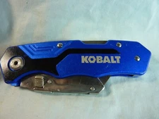 Kobalt Quick Change Folding Lockback Utility Knife Box Cutter
