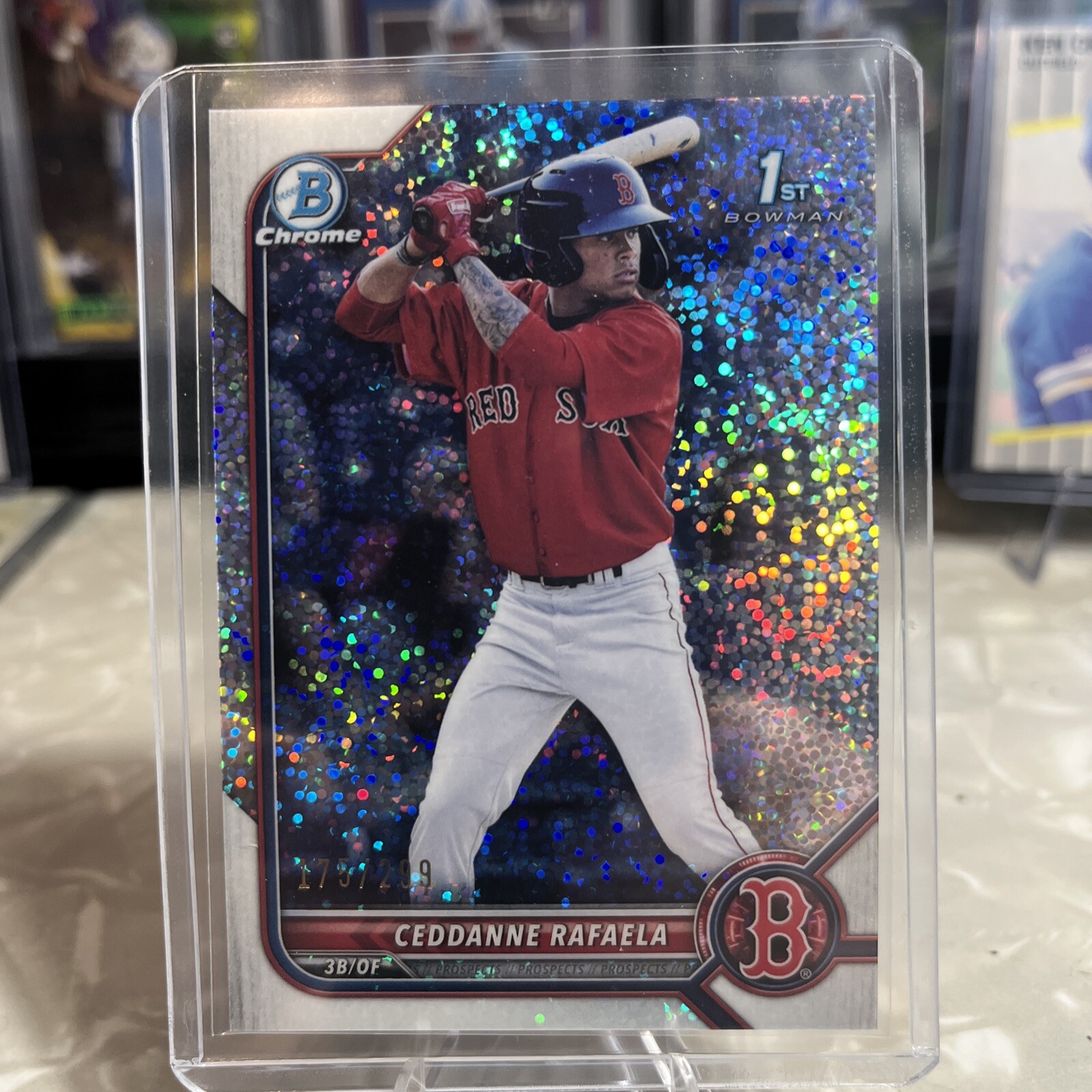 2022 Bowman - Chrome Prospects Ceddanne Rafaela #BCP-61 Speckle Refractor /299