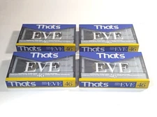 【SEALED Lot of 4】That's EVE 46 Type I Normal Bias Audio Cassette Tapes #4130-27