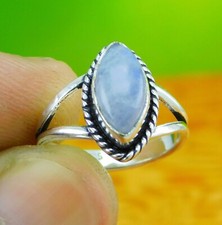Rainbow Moonstone 925 sterling silver handmade Gift Ring US size 5 to 13