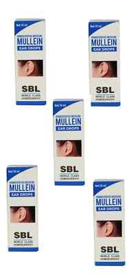 SBL Mullein Ear Drops for Fungal Infection (10ml) - Pack of 5 | Earache (Otalgia