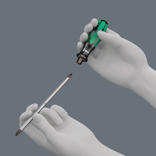 Wera 002990 Kraftform Kompakt Vario 11 Piece Screwdriver Bit Set & Holder - Picture 2 of 5