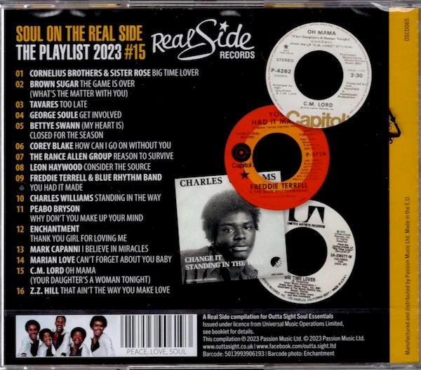SOUL ON THE REAL SIDE VOL 15 New & Sealed Modern / Northern Soul CD (Outta Sight - Image 2 of 2