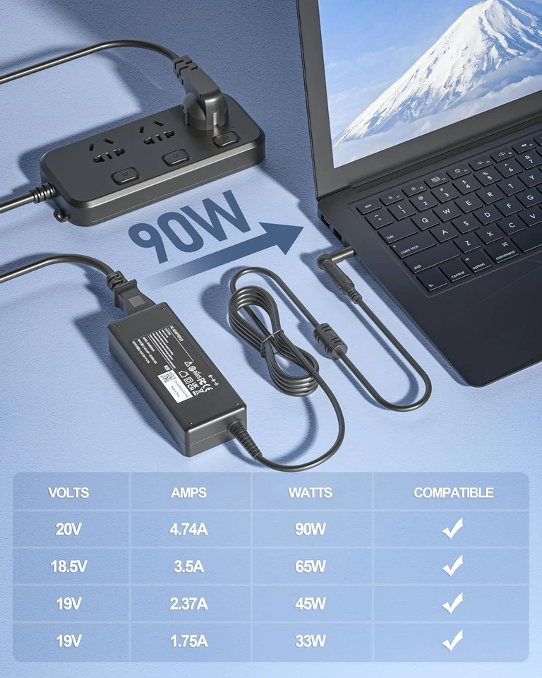 15 Tips 90W Universal Power Supply Charger for Laptop & Notebook AC/DC Power - Image 4 of 4