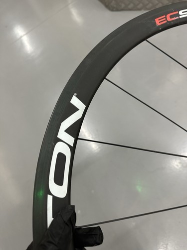 Easton Ec90 Sl Tubolare Asta Carbonio Set Ruote Compatibile Shimano e Sram - Foto 4 di 19