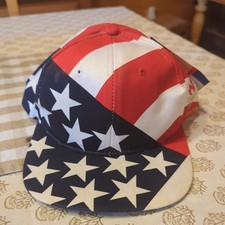 NWT Vintage 1996 Olympics American Flag Team USA Snapback Hat Dream Team Hanes
