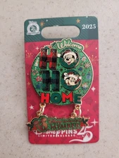 2025 Disney Parks Pin DVC Vacation Club Ho Ho Home Christmas Mickey Mouse LR New
