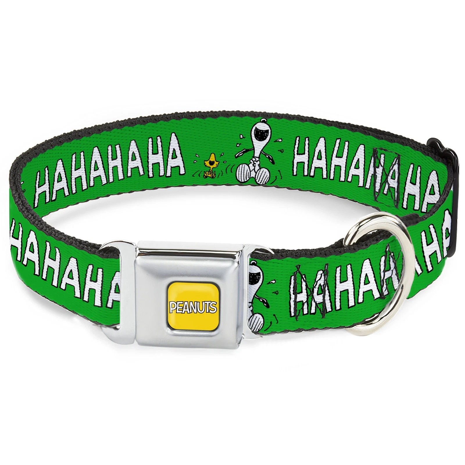 Dog Collar PNTN-PEANUTS Title Logo Full Color Yellow/White Peanuts Snoopy and Wo