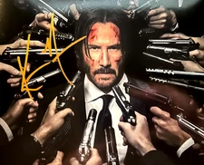Keanu Reeves JOHN WICK Original 8x10" Authentic Autograph REDUCED $