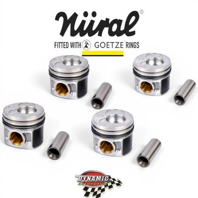 NURAL 4X 81.00MM PISTON FOR VW GOLF CADY JETTA AUDI A3 2.0 TDI BMM BHW BPW BMP