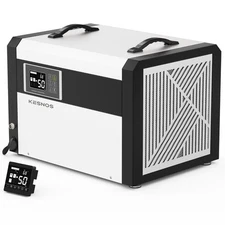 158 Pints Heavy-Duty Dehumidifier for Large Basements & Warehouses, 7500 Sq. Ft