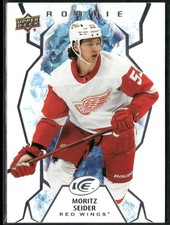 Moritz Seider RC Rookie Card 2021-22 Upper Deck Ice #148 Detroit Red Wingsa. rookie card picture
