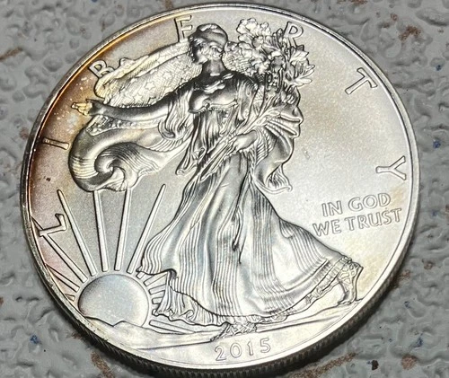 2015  1 Oz Silver American Eagle BU