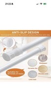 Anti Slip Extension Rod White 100cm - 190cm Sturdy curtain shower rail pole 