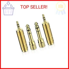 DIGITNOW Headphone Adapter 6.35mm (1/4 Inch) Male to 3.5mm (1/8 Inch) Female and