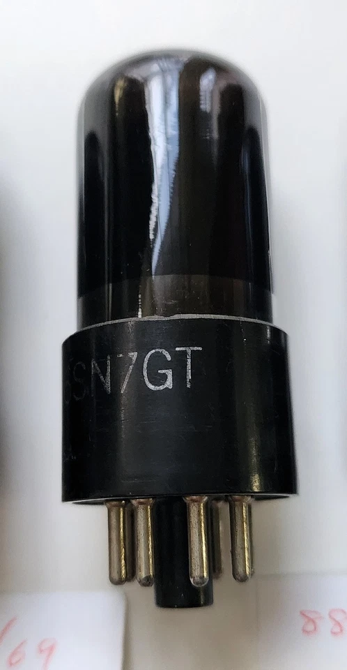 Lote de 3 tubos Ken-Rad VT-231 / 6SN7GT - vidrio negro - resultados de prueba incluidos Foto 4 de 4