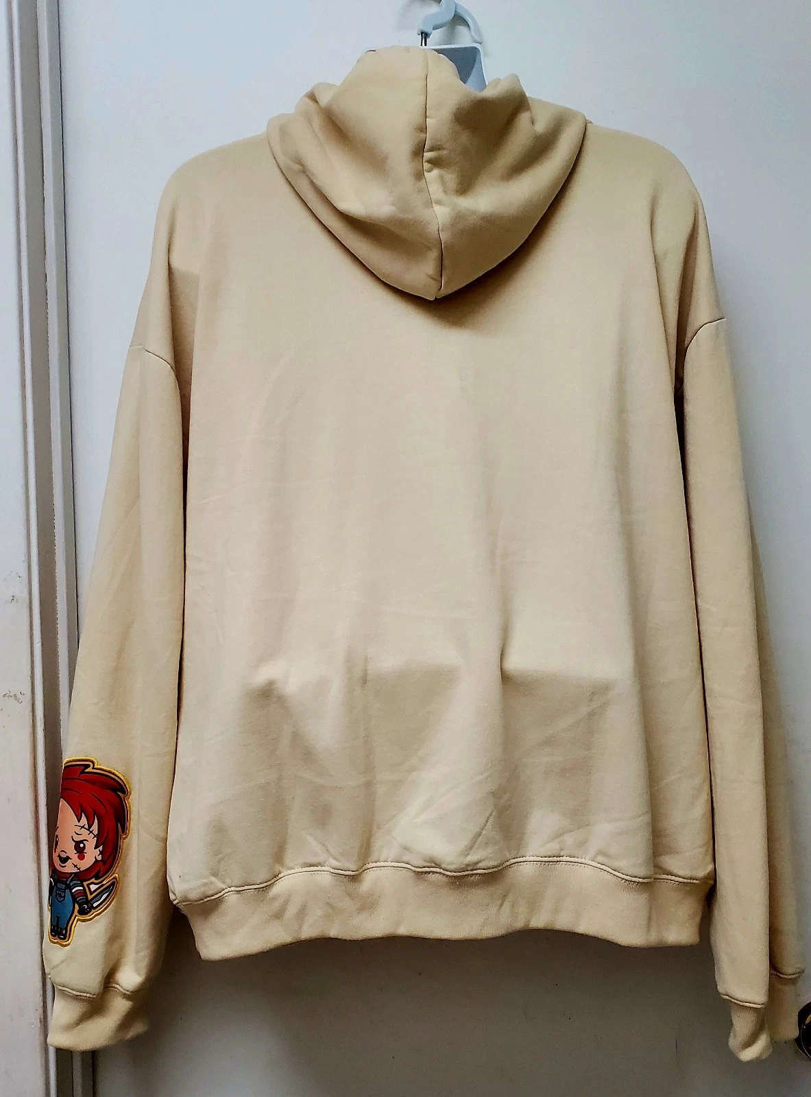 Chucky Wanna Play Pullover Hoodie, Sweatshirt Beige Halloween Hoodie