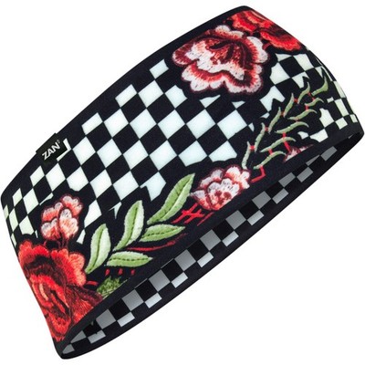 Zan SportFlex  Headband - Checkered Floral HBL421