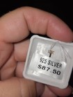 Sterling Silver Gold Over Spinel Guitar Charm Pendant 5.7mm Bale  — photo 3