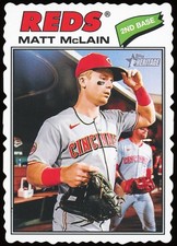 2026 Topps Heritage Matt McLain #252 Deckle Edge SP