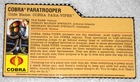 2008 Cobra Para-Viper - GI Joe file card (modern)