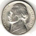 1945 S JEFFERSON 35% SILVER NICKEL IN BU CONDITION stk 45-01