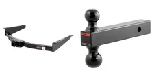 CURT Trailer Hitch Tow Cargo Package 2in Receiver & Dual Ball Mount 14000-45660