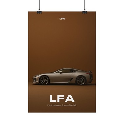 Lexus LFA Limited Poster – JDM V10 Supercar Wall Art Print