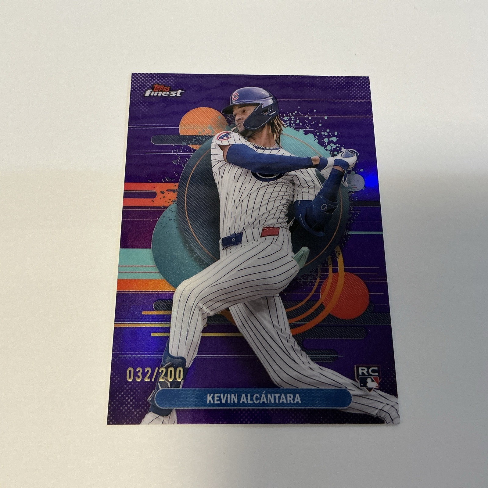 2025 Topps Finest - Uncommon Kevin Alcantara #167 Purple Refractor /200 (RC) Cub