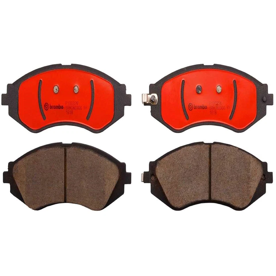 Juego de pastillas de freno delanteras Brembo de cerámica para Chevy Aveo Pontiac G3 Suzuki Reno Forenza Foto 2 de 3