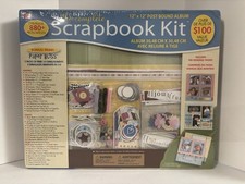 WT The Complete Scrapbook Kit 12"x12" Post Bound Album Embellishments 880 Items