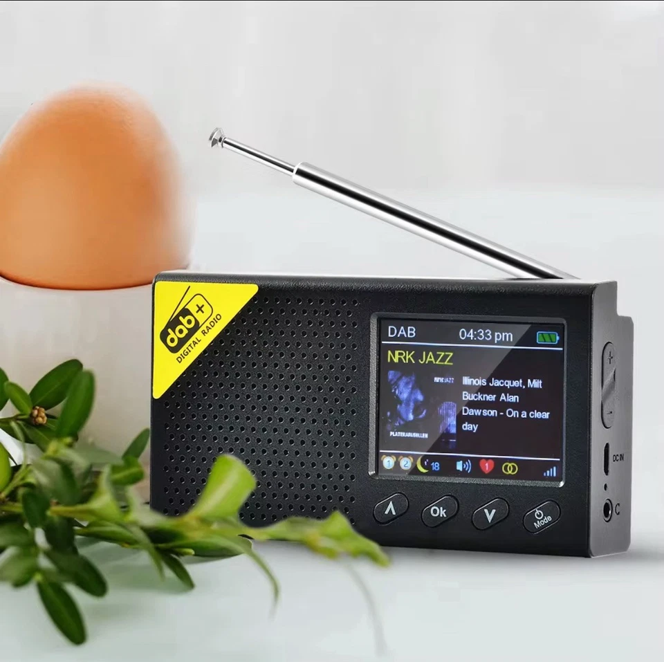 Portable DAB DAB+ Digital Radio FM Rechargeable Bluetooth Music Player LCD - Image 2 of 4