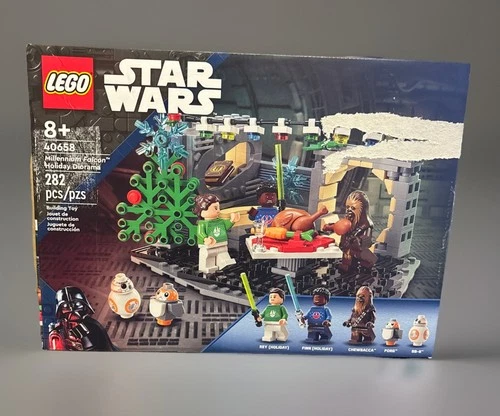 Lego Star Wars Millennium Falcon Holiday Diorama Set 40658 New Sealed Retired