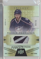 2016 Trilogy Rookie Premieres Level 1 Green Relics 9/35 Oliver Bjorkstrand 0w0l