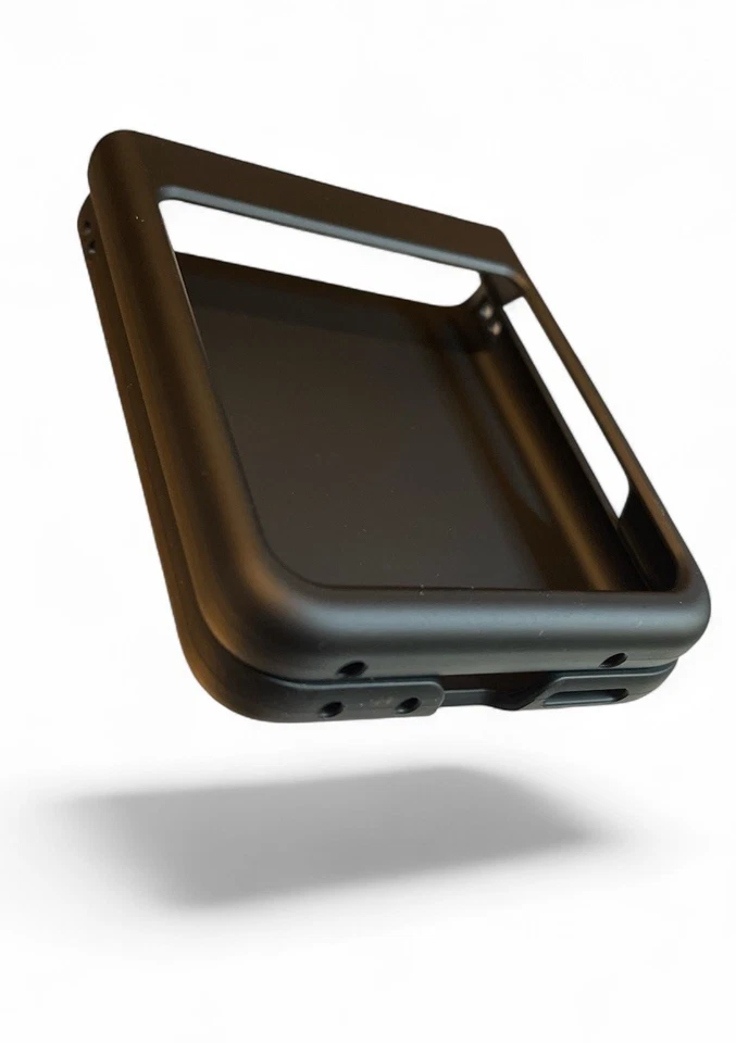 Capa telefone flip preta flexível skid skin Motorola RAZR 50 2024 2025 - Imagem 2 de 4